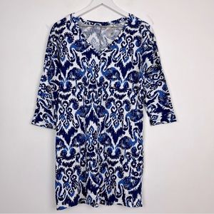 Lilly Pulitzer Cori Dress Navy & White Flamingo